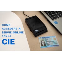Lettore di CIE 3.0 carta di identità digitale smart card firma digitale minilector CIE PLUS contactless pc e Mac