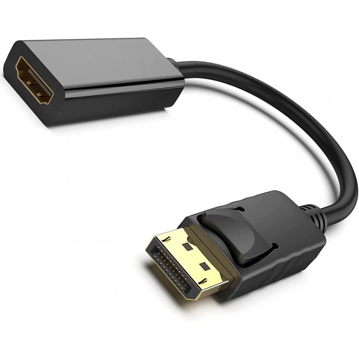 Adattatore DisplayPort a HDMI 4K UHD, Convertitore DP Maschio a HDMI Femmina 