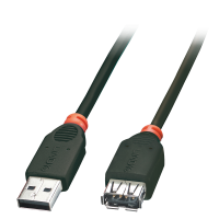 Prolunga USB 2.0 Tipo A M/F Nero, 1m