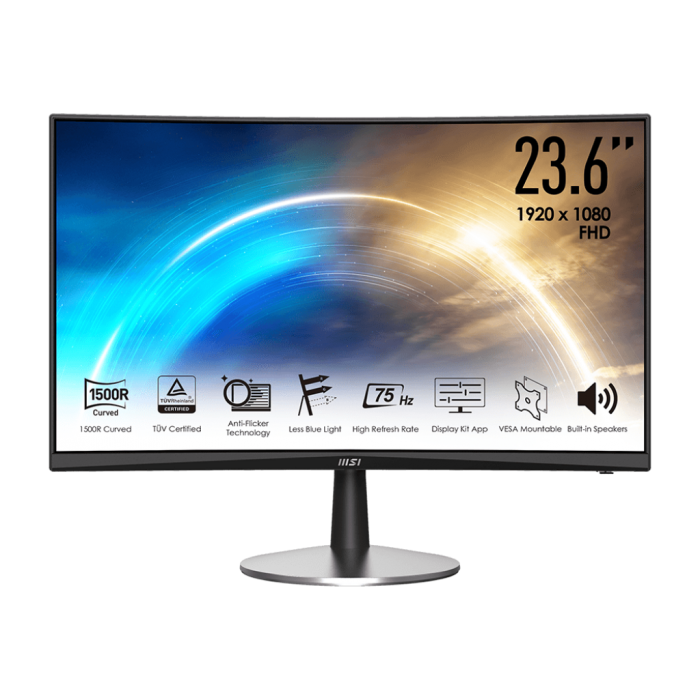 Monitor Led Business 23,6" MSI MP242C Curvo