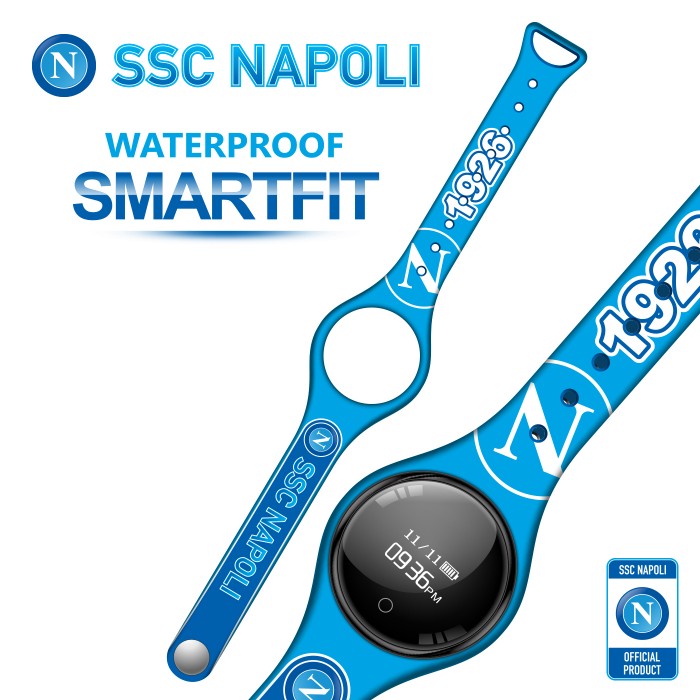 Orologio Braccialetto Smart Fitness Techmade Freetime Ufficiale SSC Napoli 