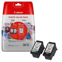 Confezione cartucce Canon originali 545XL+CL546XL+carta fotografica