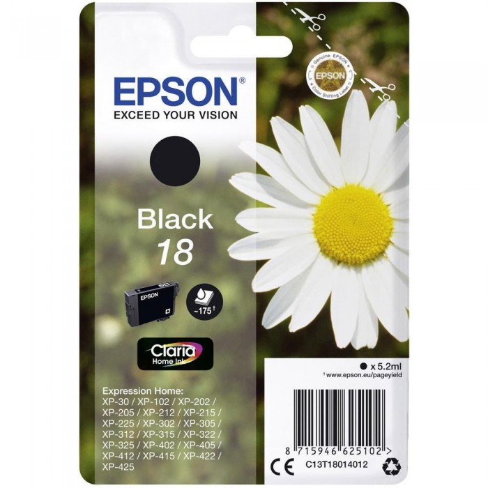 Cartuccia Inchiostro Originale Epson T18 nera