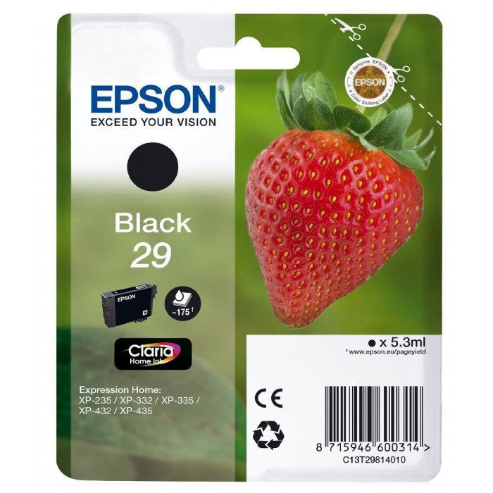 Cartuccia Inchiostro Originale Epson T2981 nera