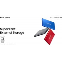 Hard Disk esterno portatile SSD Samsung  MU-PC1 T7 1TB grigio titanio