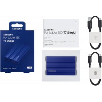 Hard Disk esterno portatile SSD Samsung  T7 Shield 1TB Blue