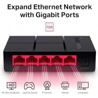 Hub Desktop Switch 5 porte Gigabit 1000Mbps 