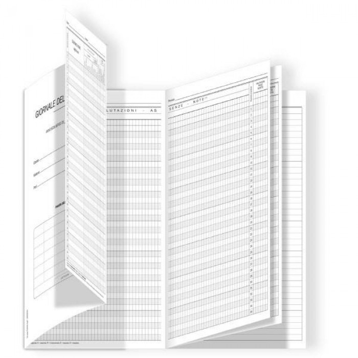 Registro del Professore 6 classi Buffetti 84 pagine