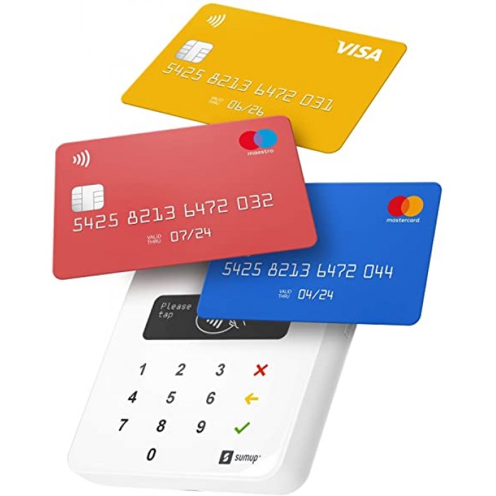 A Lettore di carte POS portatile SumUp Air per pagamenti carte di  credito/debito Apple Pay