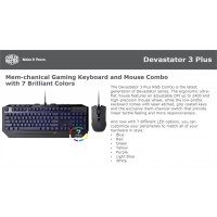 Tastiera e Mouse Gaming Cooler Master Devastator 3 Plus retroilluminata 7 colori