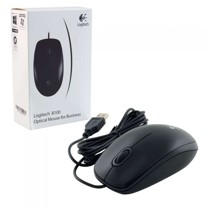 Mouse USB Logitech B100 nero