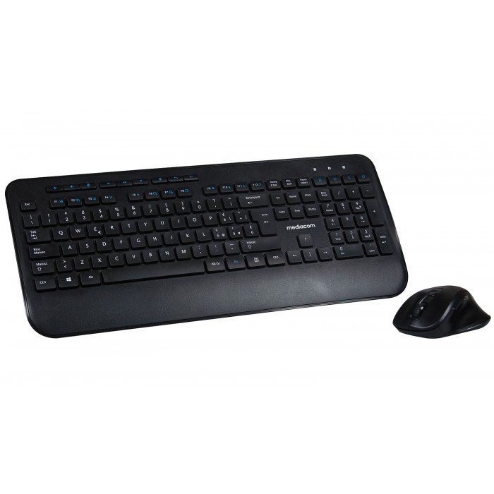 Set Tastiera e Mouse Wireless senza filo Mediacom Office NX990