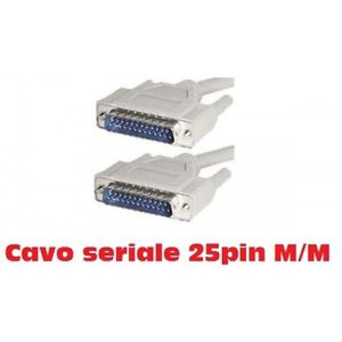 CAVO SERIALE D-SUB 25 POLI M / M MATSUYAMA CH075 DA 10M!CAVO SERIALE 25 PIN M/M!