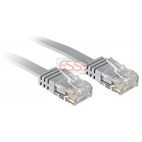 Cavo di Rete Lindy 47495 RJ45 Flat UTP Cat6 10m Grigio Cavo x internet Gigabit