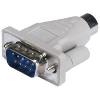 ADATTATORE CONVERTITORE X MOUSE SERIALE RS232 DSUB 9 POLI M / MINI DIN 6 POLI M