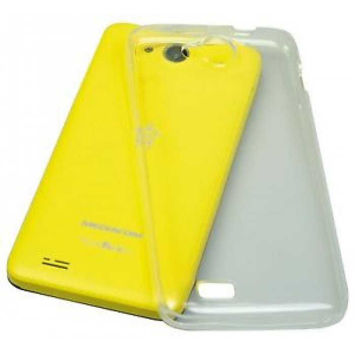 COVER BackCASE MEDIACOM PhonePad G400  Silicone trasparente Custodia M-G400SC