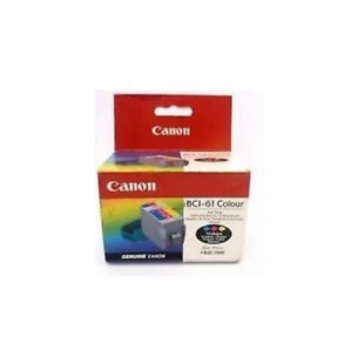 CARTUCCIA ORIGINALE CANON BCI-61 COLORE PER BJC-7000 - CIANO MAGENTA E GIALLO