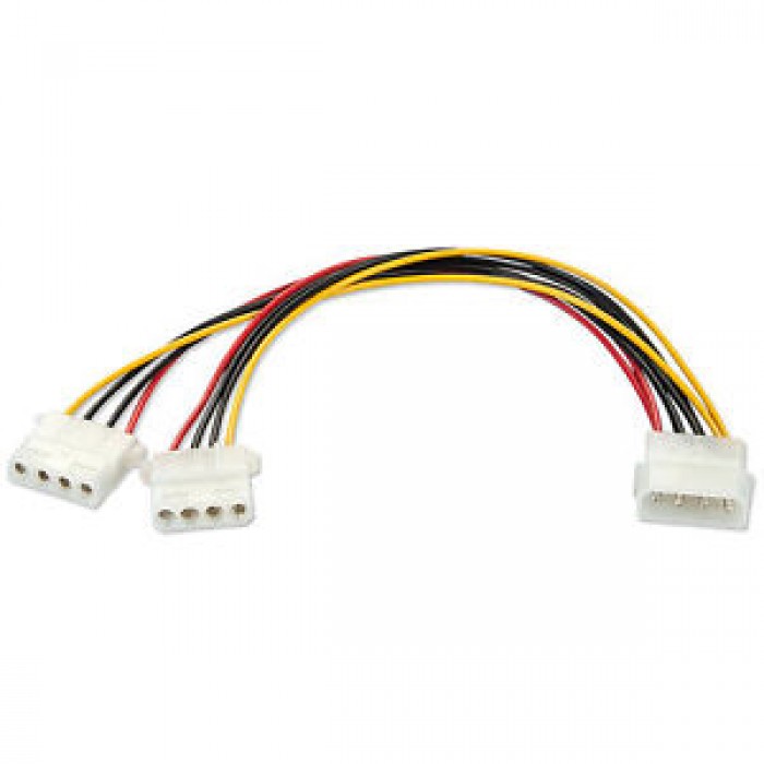 CAVO ADATTATORE SDOPPIATORE ALIMENTAZIONE MOLEX PER HARD DISK  DRIVE ASSEMBLAGGI