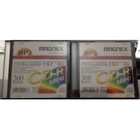 2 PEZZI DI MINI CD VERGINI RECORDABLE  CD-R HD MAGNEX XCHD35 DA 300MB 8CM