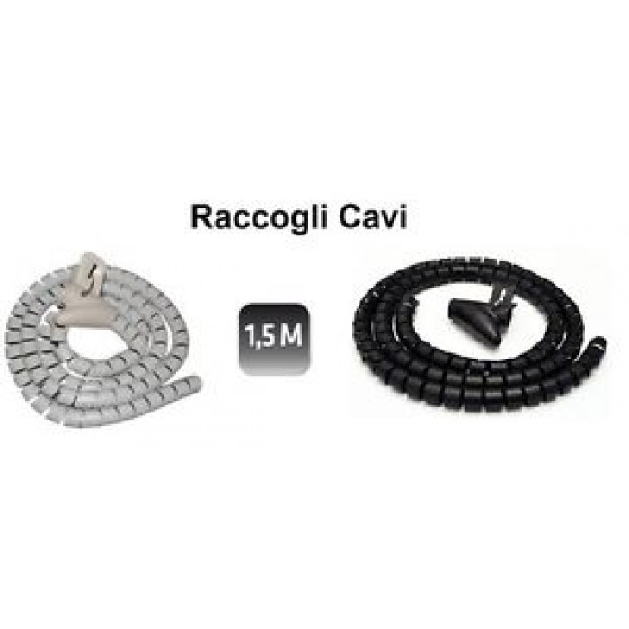 COPRICAVO RACCOGLI CAVI MANGIA CAVO NASCONDI 1,5 METRI A SPIRALE 22-24mm