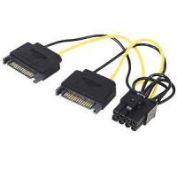 CAVO ADATTATORE LINDY 33860 DA ALIMENTAZIONE 2x SATA A SCHEDA VIDEO 8 POLI PCI-E