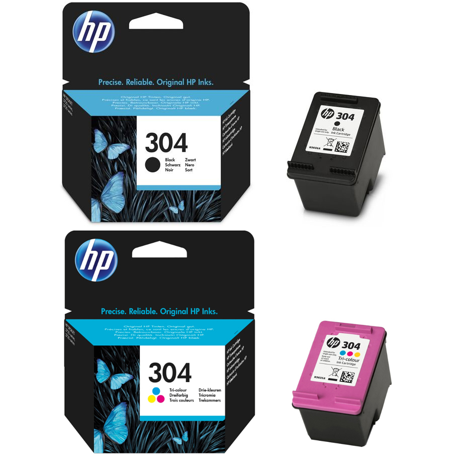 304 XL 304 cartucce per stampante, 304XL nero e colore cartucce multipack  rigenerate per cartucce HP 304 compatibili con HP DeskJet 2630 3700 3750  3760 Envy 5010 5030 AMP 100 120 : : Informatica